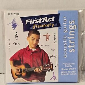 First Act Discovery Acoustic Guitar Strings Pack New Sealed Kids Instruments